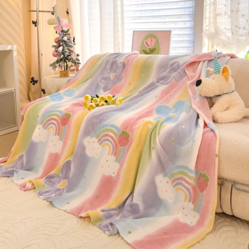 การ์ตูน ผ้าห่ม blanket Lotso Crayon Shin-chan Sanrio มีชีวิตชีวา นุ่มนิ่ม 5ฟุต 6ฟุต 3ฟุต
