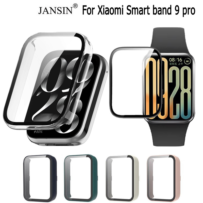 เคส กระจก + เคสสํา สำหรับ Xiaomi Smart Band 10 pro เคส พร้อมฟิล์มกระจกนิรภัย สําหรับ สายนาฬิกาข้อมือ