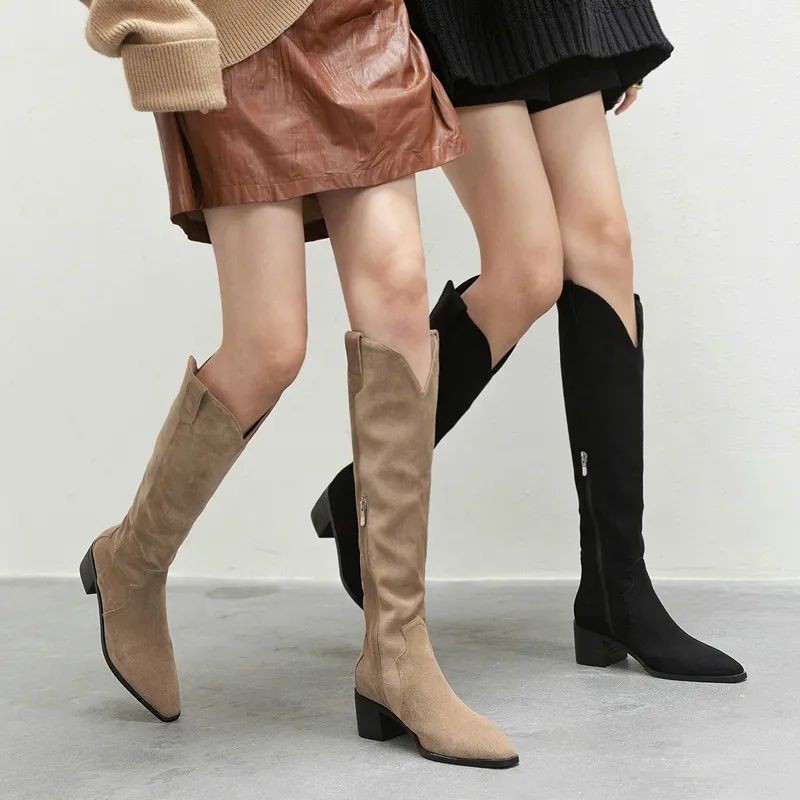 รองเท้าบูทรองเท้าแฟชั่นหนาsoled High-Endสวมใส่ด้านนอก