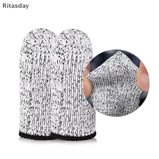 Ritasday 10 ชิ้นตัดทน Finger Cots Finger Sleeve Protectors Reusable Finger Covers ป้องกันนิ้วมือ Cots สําหรับอุปกรณ์เย็บผ้าใหม่
