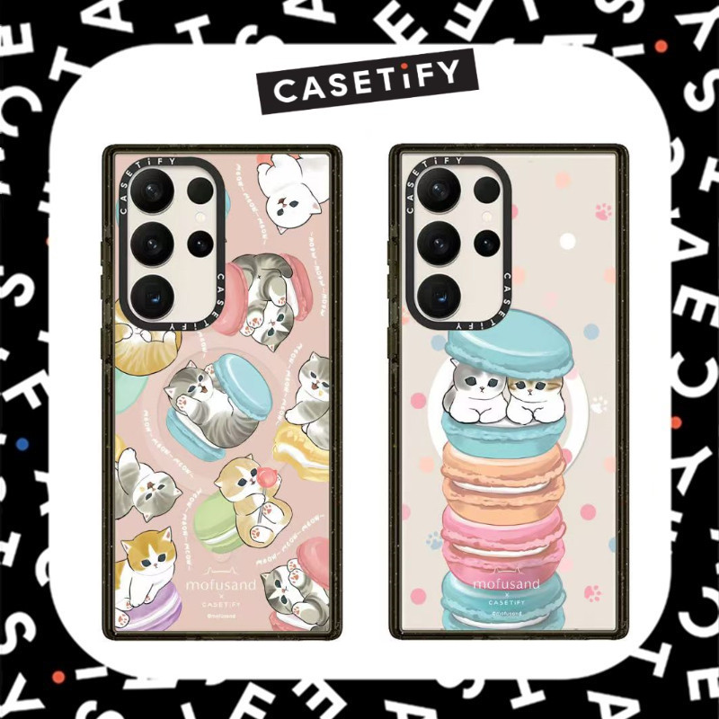 【Acrylic Case】CASETiFY Mofusand รูปแบบกันกระแทกสําหรับ Samsung Galaxy S24 Ultra / Galaxy S23 Ultra / Galaxy S22 Ultra / Galaxy S23 24 Plus ฝาครอบป้องกัน