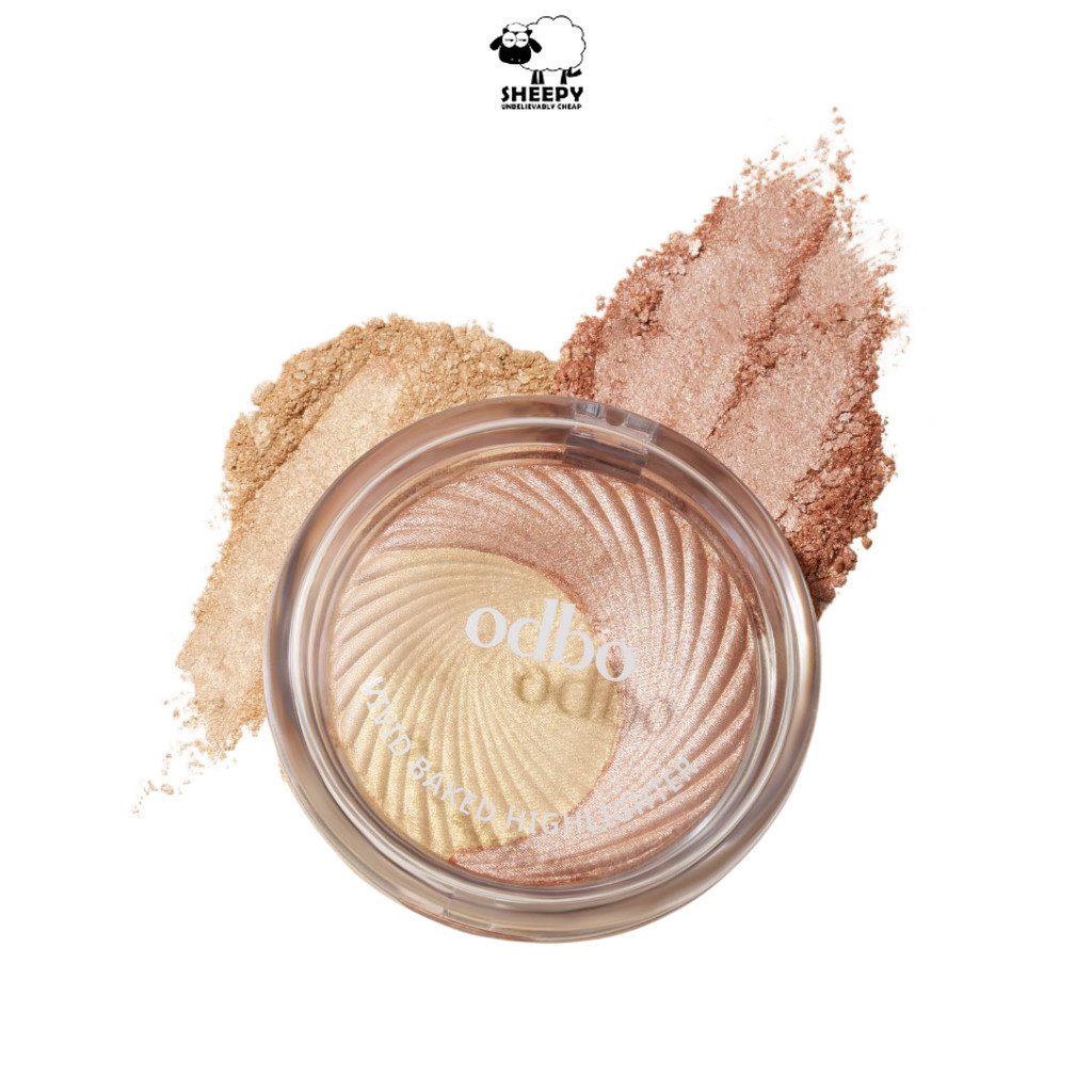 odbo ไฮไลเตอร์ เนื้อเนียน นุ่ม Vivid Baked Highlighter(OD106)