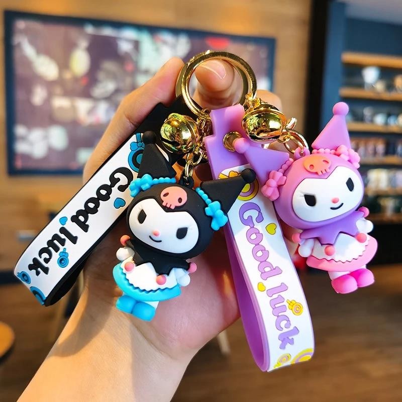 1pc พวงกุญแจ จี้ตุ๊กตา Kuromi ขนาดเล็ก เหมาะกับของขวัญ
