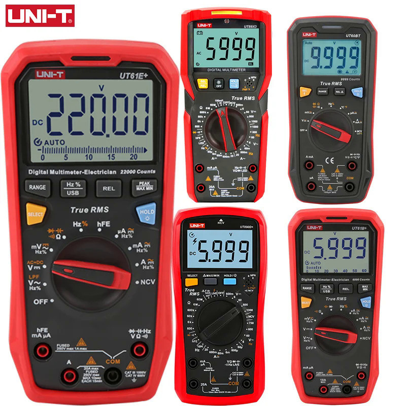 UNI-T Digital Multimeter Professional AC DC Electrical Multi Meter UT890C UT890D+ UT89X UT89XD UT161