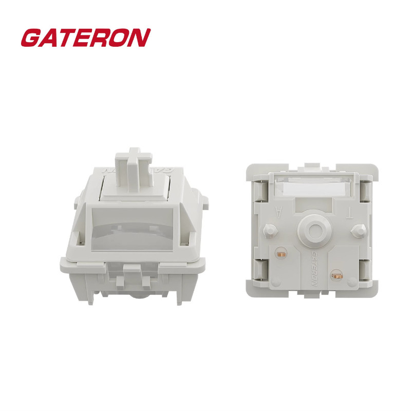 Gateron ใหม่ Milk Shake สวิทช์นมสีเหลืองครีมเสียง Pom Series 40gf Double-stage Extension ฤดูใบไม้ผลิคีย์บอร์ด