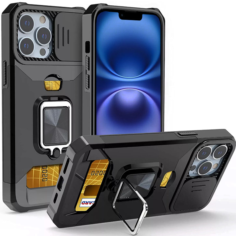 การชั่งน้ําหนักเซอร์ไพรส์สําหรับงานหนักพร้อมขาตั้งโลหะและการ์ดสล็อตสําหรับ IPphone 16 Pro Max 15 Pro