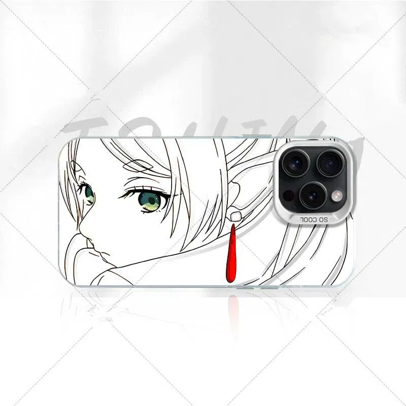 Line Draft Flilyn Matte สีสันเงินเหมาะสําหรับ iPhone 16 Pro Max 15 14 13 12 1 1xs 7P/8P เคสโทรศัพท์ High-End เฉพาะ