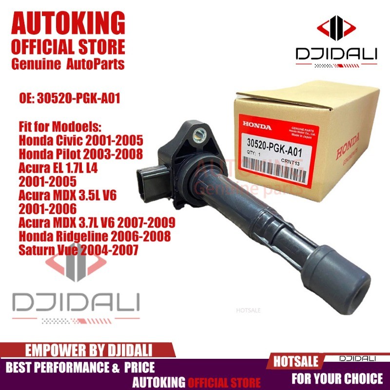 คอยล์จุดระเบิดสําหรับ Honda Civic 2001-2005 Pilot 2003-2008 Acura 2001-2009 Ridgeline 2006-2008 Saturn 2004-2007 (30520-PGK-A01)