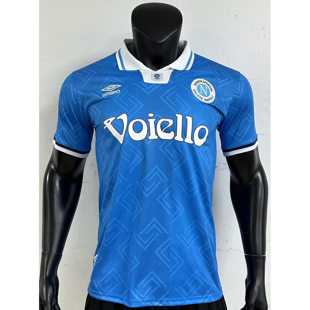 Retro series 93-94 Napoli home retro player version jersey รุ่นฟุตบอลที่กําหนดเองชื่อและหมายเลข