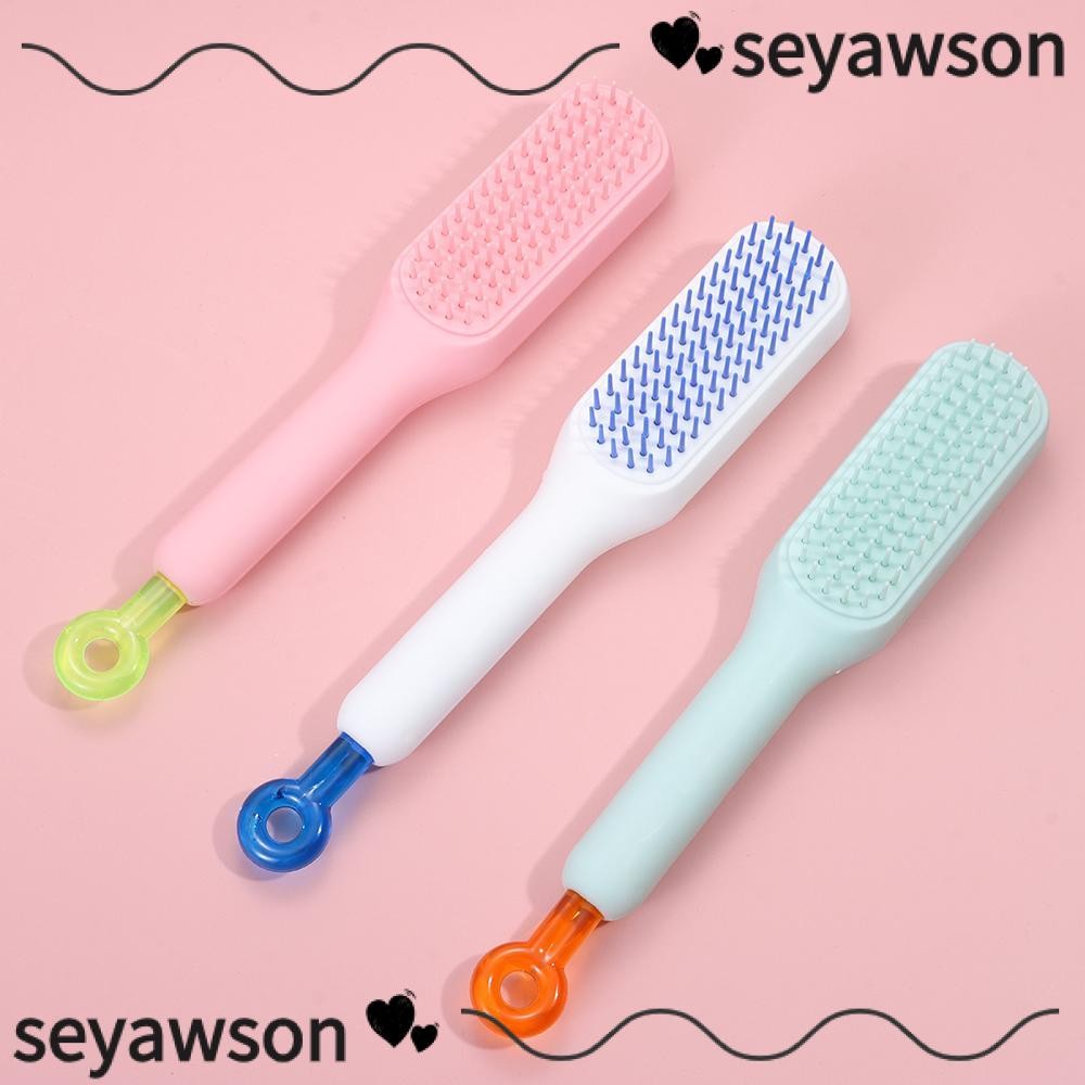 Seyawson Magic Retractable Comb, Anti-static Self Cleaning หวีผม, ABS Smoothing แปรงนวดผม