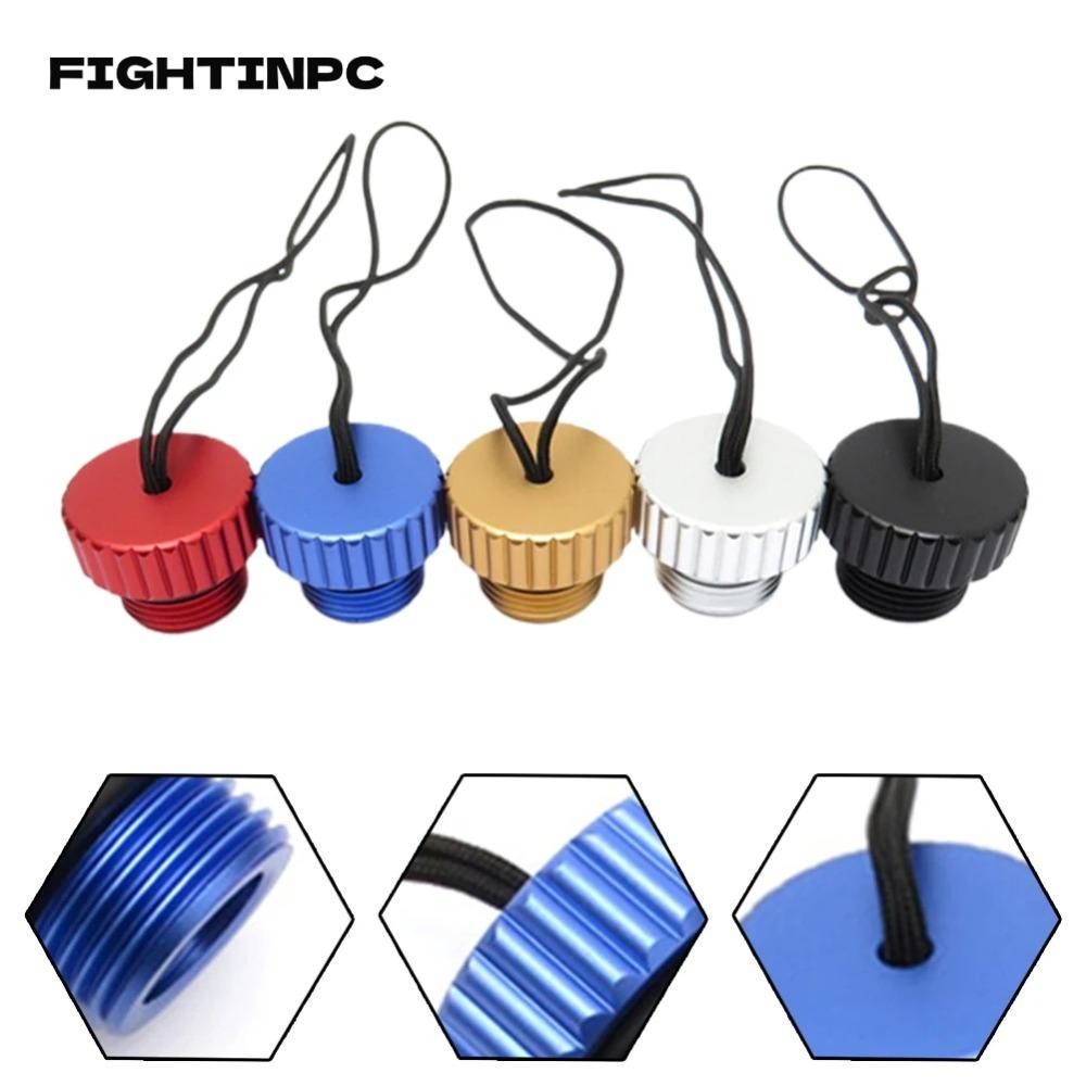 Fightinpc Diving DIN Tank Valve ฝาครอบเกลียว, Professional 5/8-14NPS ปลั๊กกันฝุ่นอลูมิเนียม, อุปกรณ์ว่ายน้ํา Multicolor Replacement Part Dust Cap