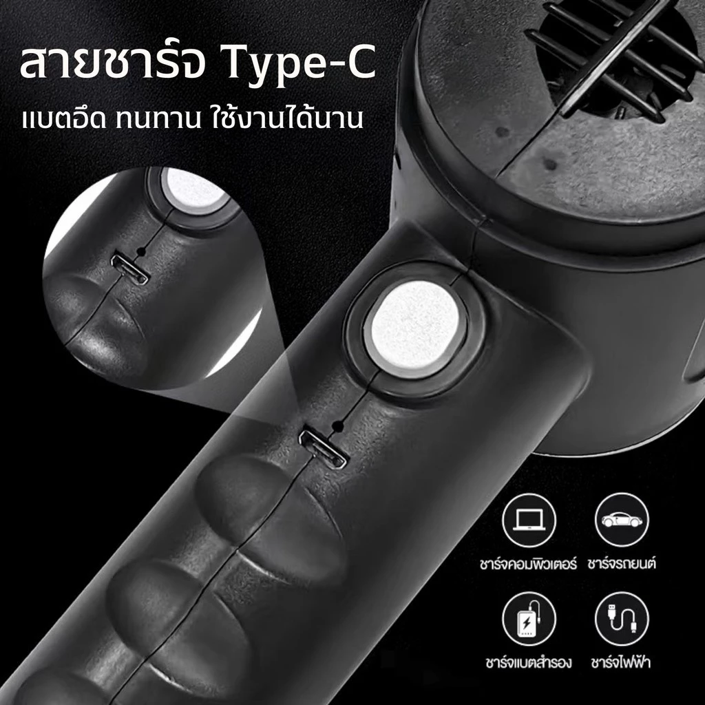 เครื่องดูดฝุ่นพกพา 3in1 ไร้สาย พลังดูด 9000Pa ดูด/เป่าลมได้ thumbnail 5