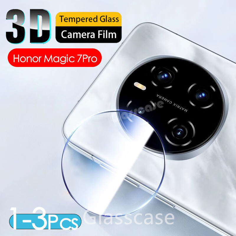 1-3 ชิ้น 3D 9H โค้งกระจกนิรภัยสําหรับ Honor Magic 7 pro 7pro Magic7 Magic7pro HonorMagic7pro 2024 เลนส์กล้องป้องกันหน้าจอเต็มรูปแบบป้องกันฟิล์มแก้วปกหลัง