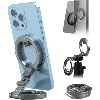 Camolo ที่วางโทรศัพท์แม่เหล็กคู่เข้ากันได้กับรองเท้าเย็นสกรู 1/4 "สําหรับ Magsafe ขาตั้งกล้องเมาท์ไฟเซลฟี่