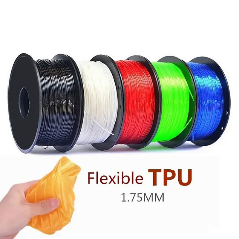3D Printing Flexible Filament TPU 1kg Filamento 1.75mm Filament 250g Rainbow Filament Glowing 3D Pri