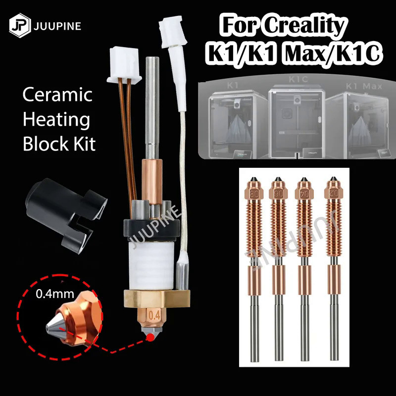 For Creality K1C Accessories upgrade kit k1c hotend nozzle kit for creality K1 Max hotend quick swap