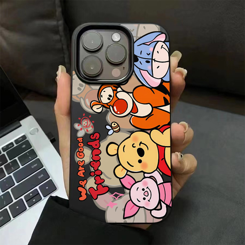 ❤️จัดส่งทันที❤️เคสไอโฟน11 12 13 14 15 16 17 Pro Max Cute Winnie the Pooh Family Cartoon Case For iPhone 13,14,15,16PM