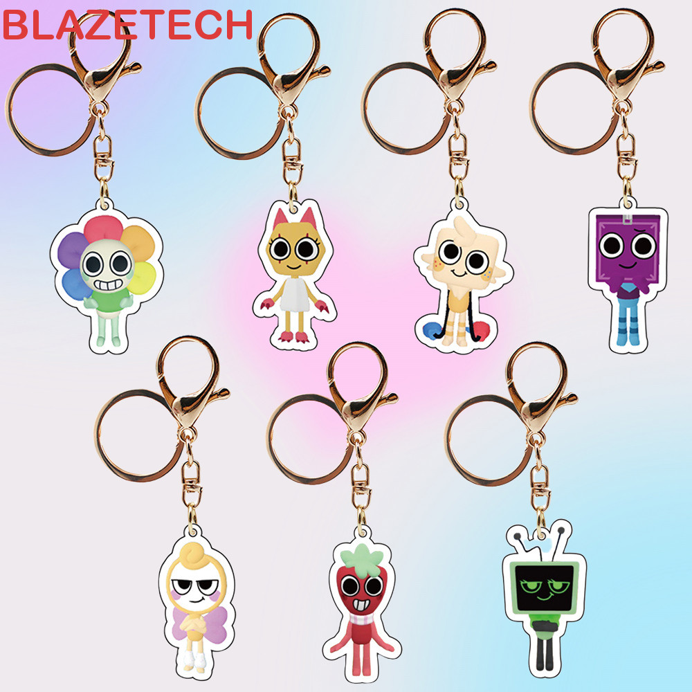 Blazetech Game พวงกุญแจโลกของ Dandy, Scraps Pebble Dandys World จี้, Vee ตลกการ์ตูน Shelly Goob Cosm