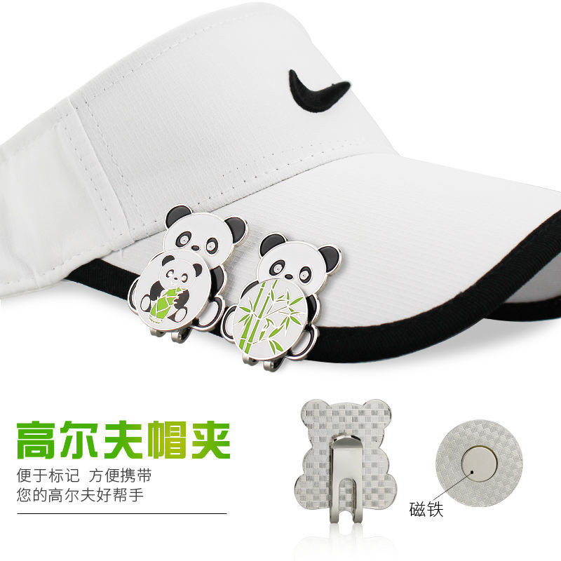 Golf Mark Panda Mark Golf Cap Cap Cap Clip Ball Mark Ball Position Accessories