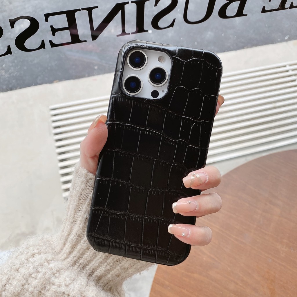 รูปแบบจระเข้หนังสําหรับ IPhone 16e 16 15 Pro Max 14 Plus 13 Promax 16promax 15promax 14promax 13promax 16plus 15plus 14plus ฝาครอบป้องกัน ราคา ถูกที่สุด ดีลบีเคเค แกลเลอรีภาพที่ 4