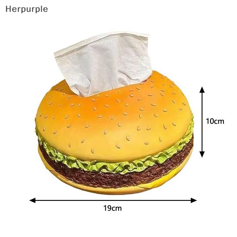 กล่องทิชชู่ฮัมบูร์กสีม่วงจําลองความคิดสร้างสรรค์เป็นตกลง,กล่องกระดาษลิ้นชักห้องนั่งเล่นย้อนยุค,เครื่องประดับตกแต่งสนุกบ้าน ไทย - รูปที่ 5