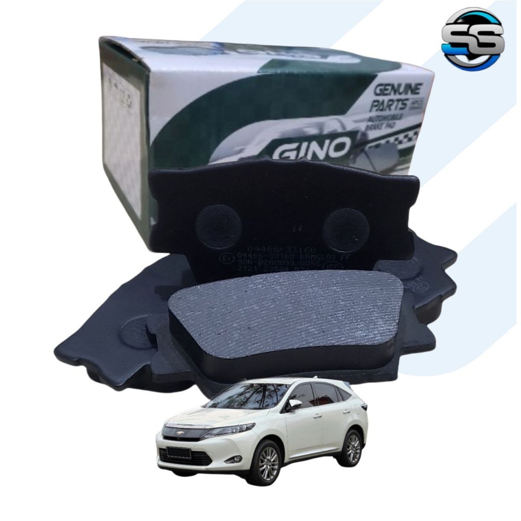 ผ้าเบรก GINO สําหรับ TOYOTA HARRIER ZSU60 2014-2018