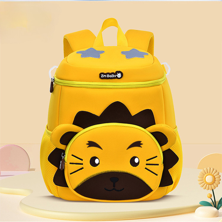กระเป๋าเป้สะพายหลังเด็กใหม่สําหรับโรงเรียนอนุบาล-กระเป๋านักเรียนวัสดุดําน้ําขนาดเล็กน้ําหนักเบาการ์ตูนน่ารักเด็กวัยหัดเดิน เป้ (3-6 ปี)