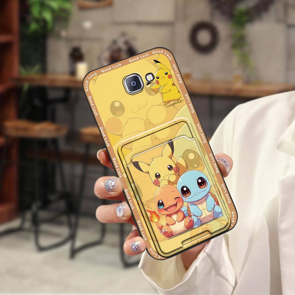ทนทาน Graffiti เคสโทรศัพท์สําหรับ Samsung Galaxy A9/A9000/A9100/A9 Pro การ์ตูนปกหลังกันน้ําน่ารักนุ่มกรณีปกกระเป๋าบัตร Dirt-proof Anti-knock TPU ช่องใส่การ์ดเต็มห่อ