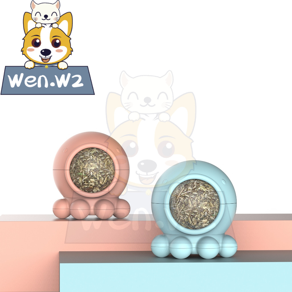 wen.W2 ของเล่นแมว บอลแคทนิป Catnip ball ลูกบอลแคทนิป อุปกรณ์สำหรับแมว