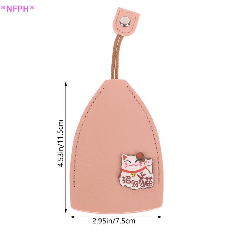 Nfph>น่ารักสร้างสรรค์ดึงออกความจุขนาดใหญ่ปลอกกุญแจหนังการ์ตูนunisexดึงประเภทกระเป๋ากุญแจหนังpuกระเป๋าสตางค์ใหม่