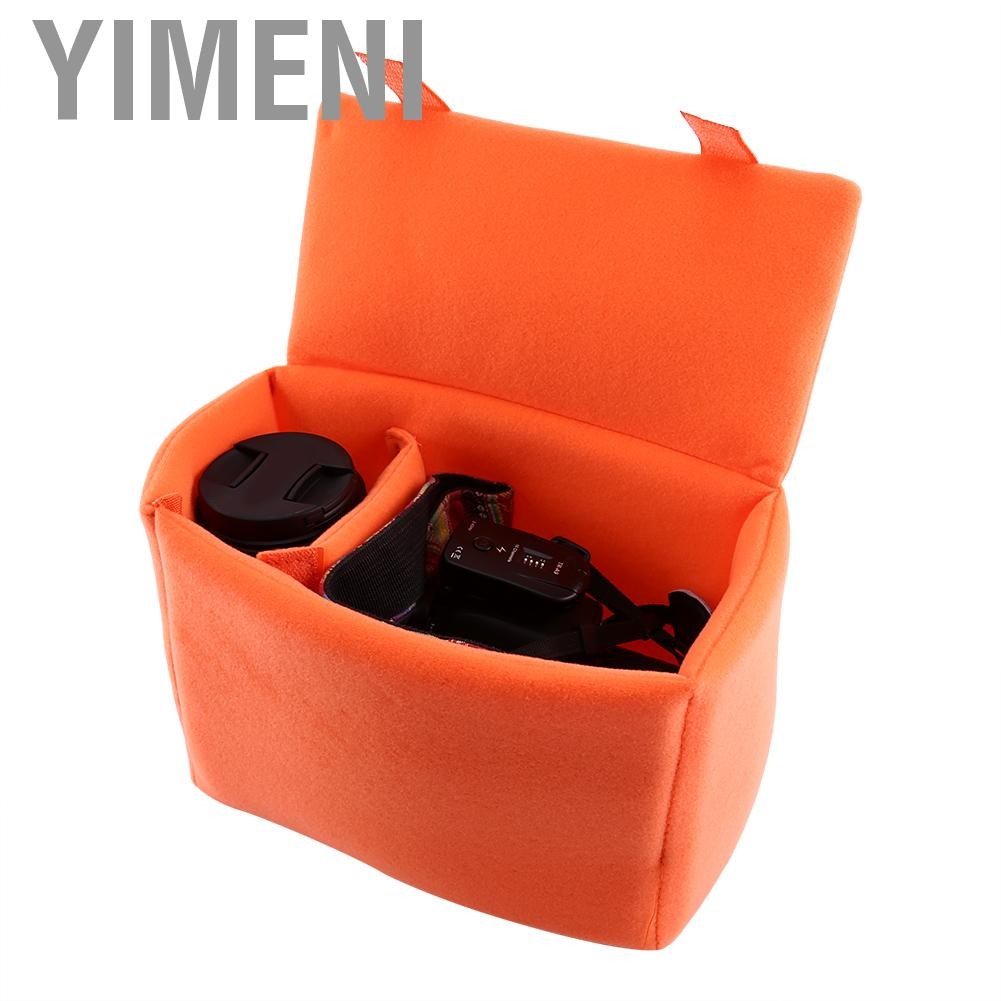 Yimeni Zunate Camera Insert Bag พาร์ติชั่นพกพาพกพาพกพาเคสตัวป้องกันการกระแทกกำมะหยี่ไนลอน - รูปที่ 7