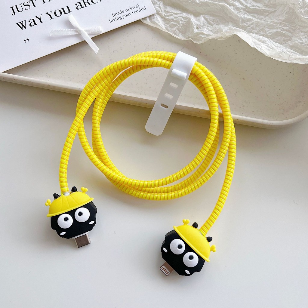 Totoro Cable Charger Protector Cable Winder เข้ากันได้กับ iphone และ ipad