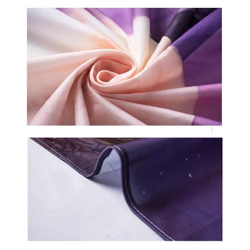 ผ้าพื้นหลังทิวทัศน์ฤดูใบไม้ผลิของอากิร์ ฮายาโอะ มิยาซากิ ผ้าแขวนตกแต่งห้องข้างเตียง ผ้าใบถ่ายทอดสด ผ้าติดผนัง - รูปที่ 7