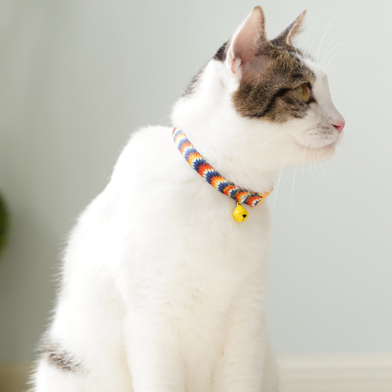 ปลอกคอแมว, ปลอกคอสัตว์เลี้ยง, ลวดลายน่ารัก, ปลอกคอสัตว์เลี้ยง 4 รุ่นพร้อมสายรัด กระดิ่งปรับได้ - รูปที่ 7