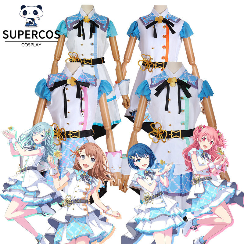 Pjsk สีสันเวที Kiritani Haruka Hanasato Minori Momoi Airi Hinomori Shizuku คอสเพลย์เครื่องแต่งกายสําหรับการแสดงบนเวที