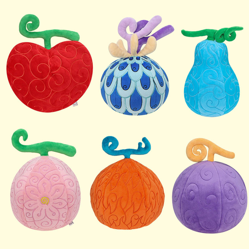 23 ซม.One Piece Devil Fruit Plush ของเล่นอะนิเมะ Robin ดอกไม้-ดอกไม้ Luffy Gum-Gum Chopper Op-Op Edward สอน Tremor-Tremor ตุ๊กตา Peluche