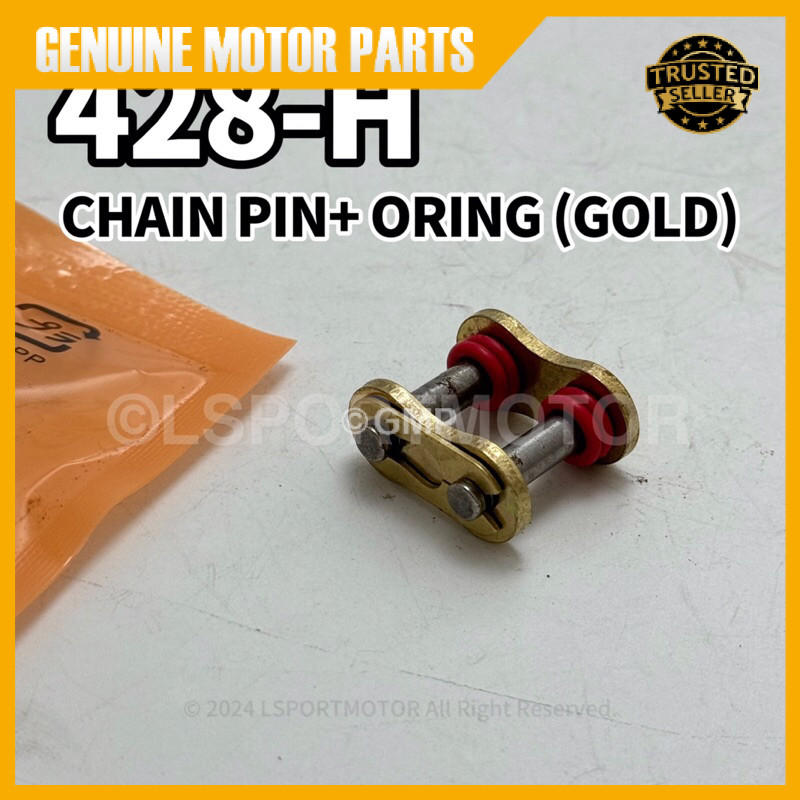 428-H CHAIN PIN + ORING (สีทอง)