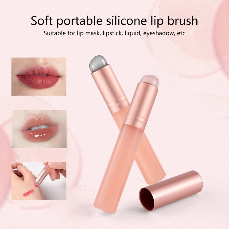 BST แปรงทาปากแต่งหน้าเครื่องปั่นเครื่องมือลิปสติกแปรง Applicator แปรงแต่งหน้าซิลิโคนสําหรับ Blush Br