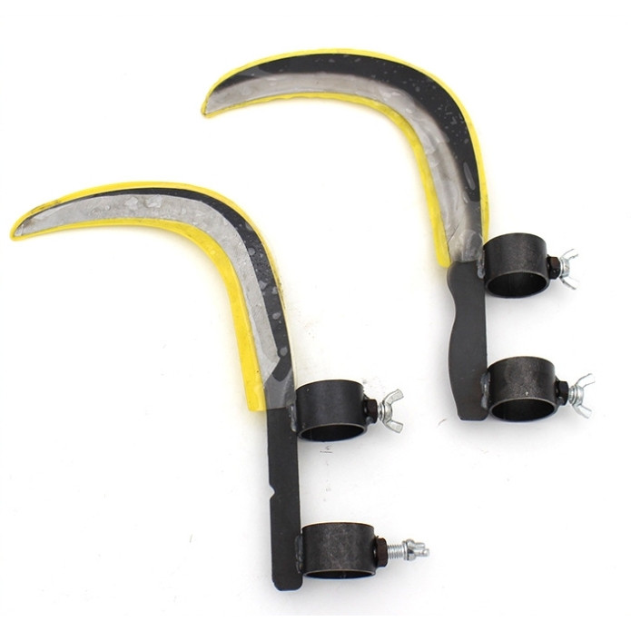 มีดขอ เคียว เกี่ยว เก็บผลไม้ บนที่สูง ไม่ต้องปีนป่าย ให้เสี่ยงอันตราย เหล็กแมงกานีสขนาดใหญ่ หนา คม แข็งแรงทนทาน - รูปที่ 2