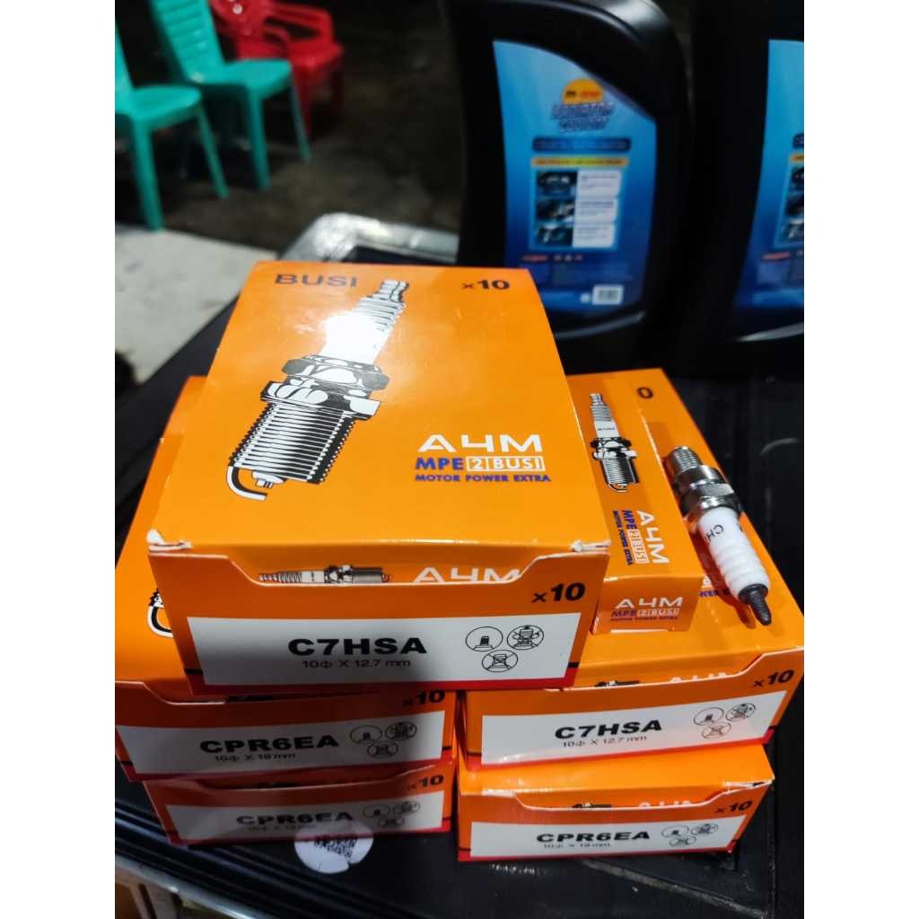 MIN 10 ชิ้น SPARK PLUG A4M C7 GRAND SUPRA X JUPITER VEGA ZR MIO SMASH MIO M3 MIO J