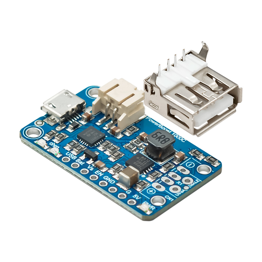2465 Spot Module ชาร์จ 5V Lipo USB Boost Charger PowerBoost 1000 Charger - ชาร์จ 5V Lipo USB Boost 1A - 1000C