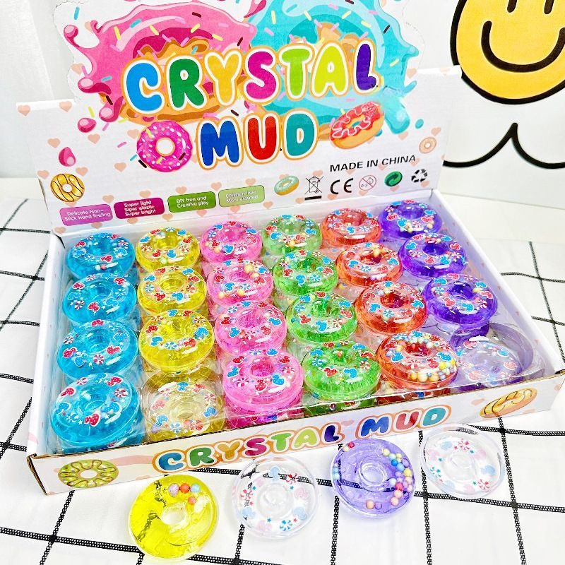 จัดส่งจากกรุงเทพ 🔥 Slime สไลม์ไอติม โดนัท สไลม์ สไลม์สกุชชี่ เนื้อนุ่ม เม็ดโฟม กากเพชร ของเล่นคลายเครียด ของเล่นเ็กง