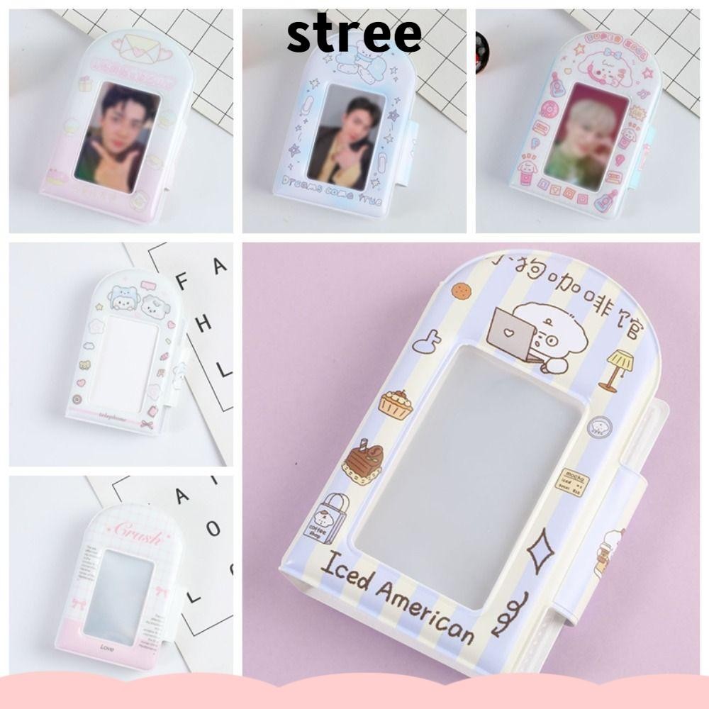 STREE Idol Card Collect Book, PVC 3 นิ้วผู้ถือบัตรอัลบั้ม,การ์ตูน Mini Photo Organizer ของขวัญ