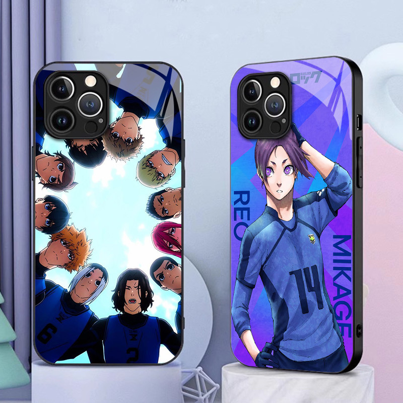 Blue lock 09 แก้วเคสโทรศัพท์สําหรับ IPhone 16 15 14 13 12 11 Pro XR XS Max Plus Mini X XR 8 7 6s SE2