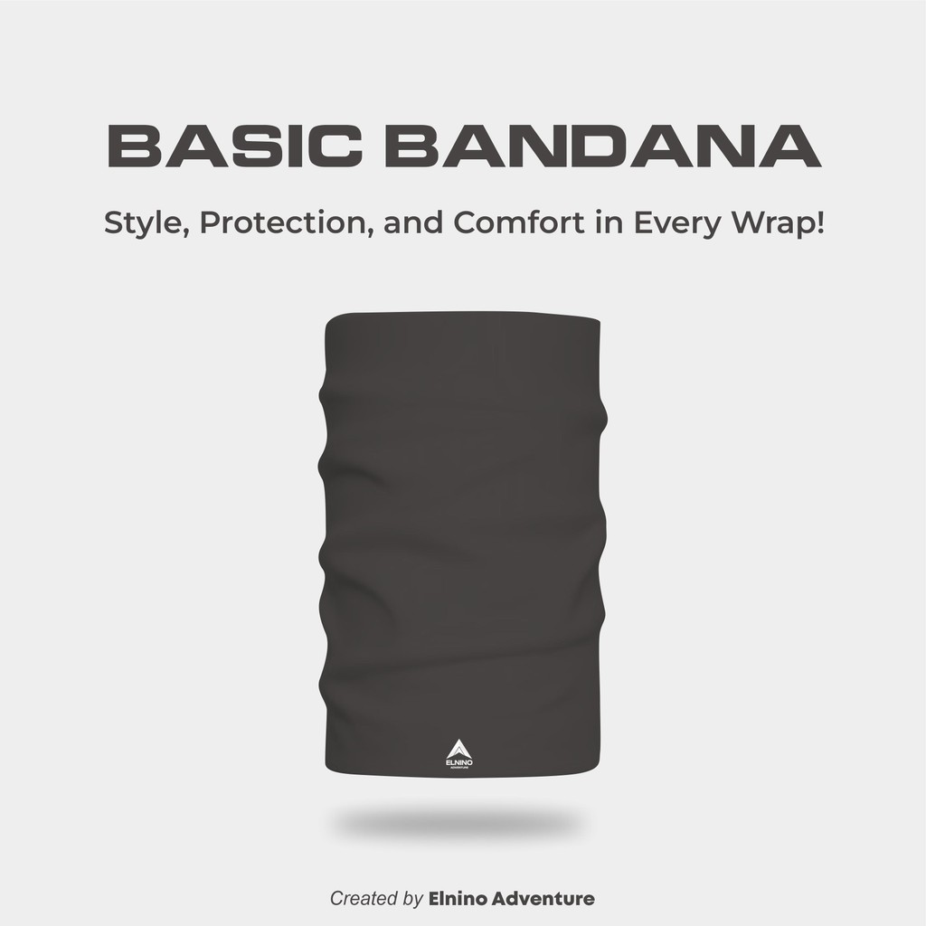 Elnino Basic Multipurpose Headwear Mask Bandana UPF 50+ Anti UV Outdoor Neckwear