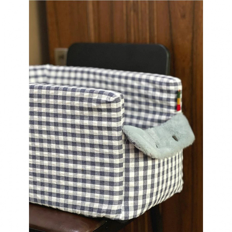 เวอร์ชั่นเกาหลีรถควบคุมกลางครอกแมวตารางลายสก๊อตครอกสี่ฤดูกาลสากลครอกสัตว์เลี้ยงที่นั่งขนาดเล็กขนาดกลาง - รูปที่ 6