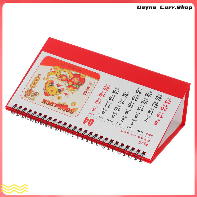 ปฏิทินตั้งโต๊ะแม่เหล็ก กระดาษตั้งโต๊ะ Calander Callender ปีใหม่ nduni