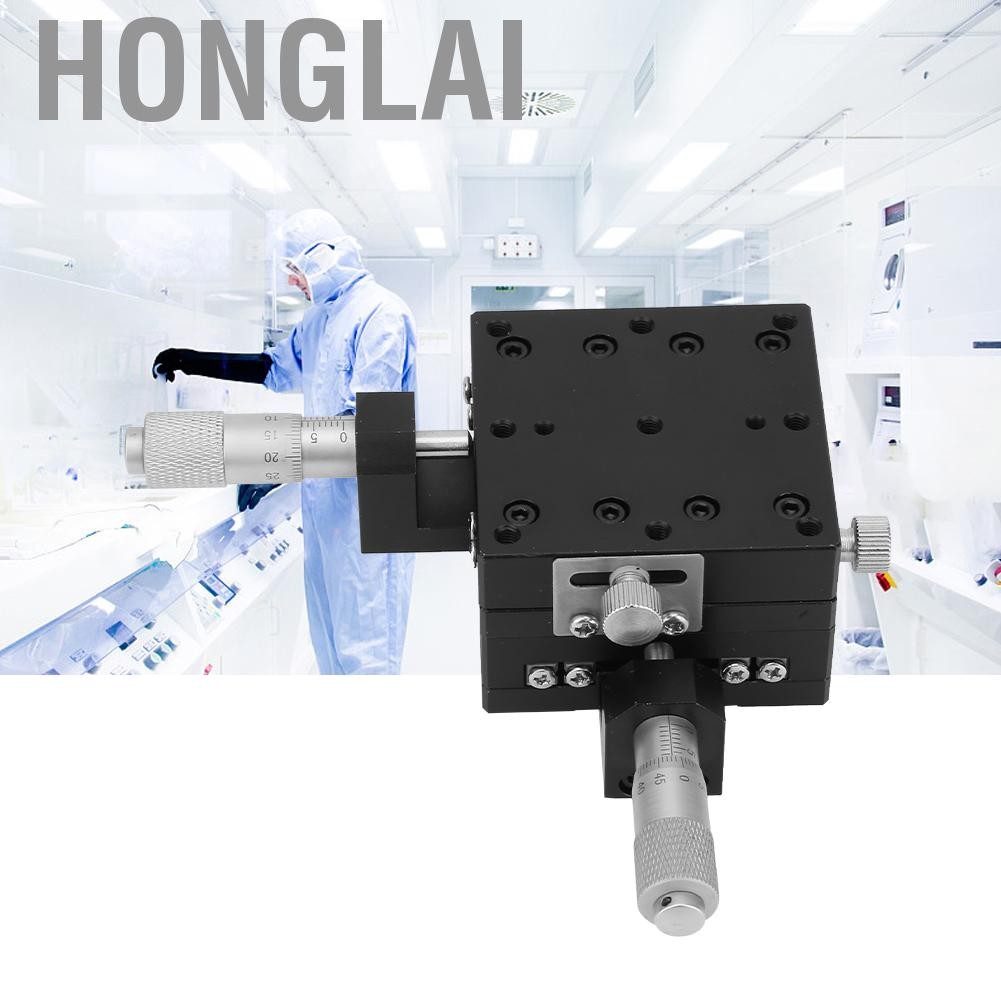 Honglai XY Linear Stage Keenso Semy60-AC Micrometer Manual การแปลความแม่นยำการเคลื่อนย้ายการตัดแต่งก