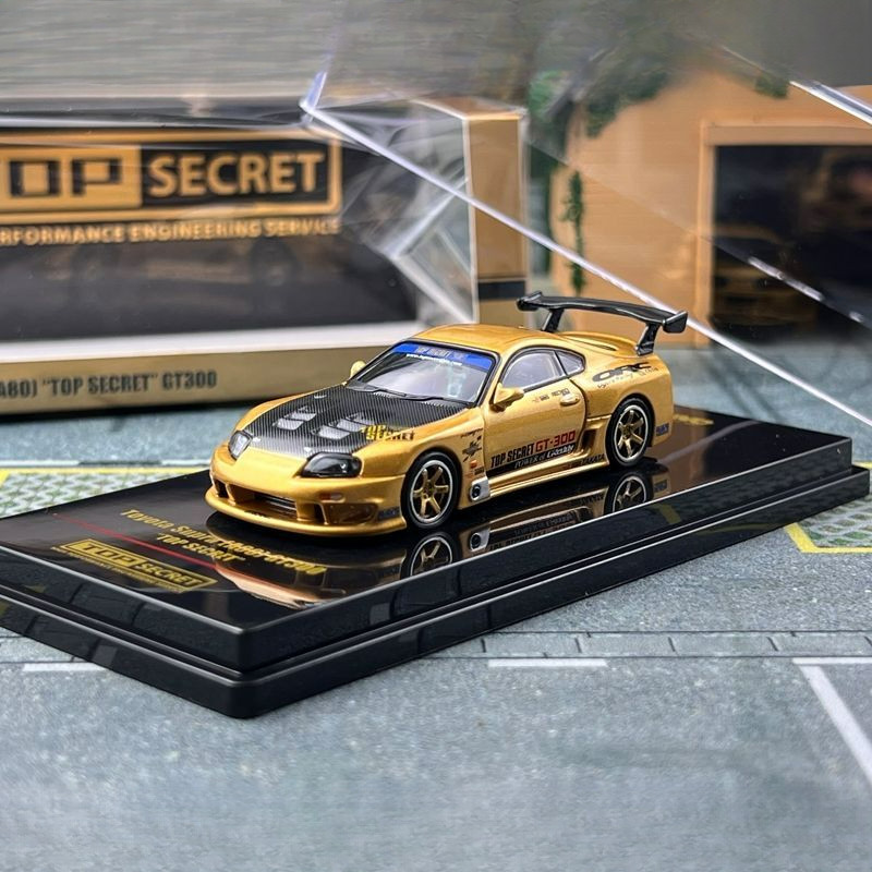 โมเดลรถโลหะผสม INNO 1/64 Toyota A80 Supra Top Secret GT-300 ของเล่นสะสมของขวัญวันเกิด