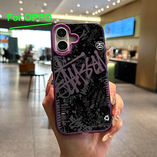 For เคสโทรศัพท์ OPPO A3 A3X A60 5G A9 A18 แบรนด์สตัซซี่ A38 A15 A15s A60 A35 A17 A17K A79 5G OPPOA57 4G A55 A77